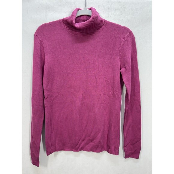 Chicos Emerson Silk Blend Turtleneck Sweater Top Womens 0 (Small/4) Pink NEW - Picture 1 of 8